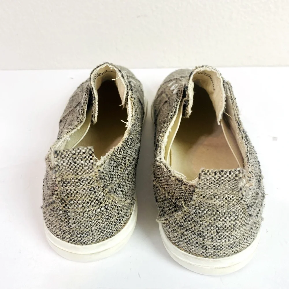 Corkys Babalu Grey Tweed Slip On Sneakers Size 11